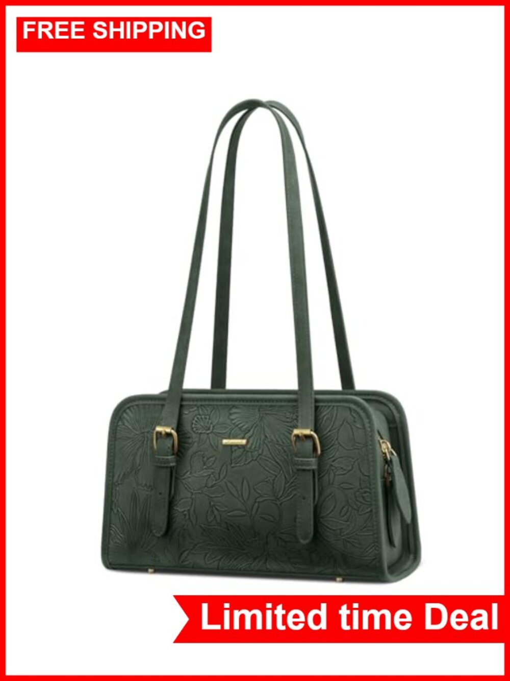 Vegan Leather Swing Zip Shoulder Bag, Small Hobo Purse Crossbody Clutch Tote
